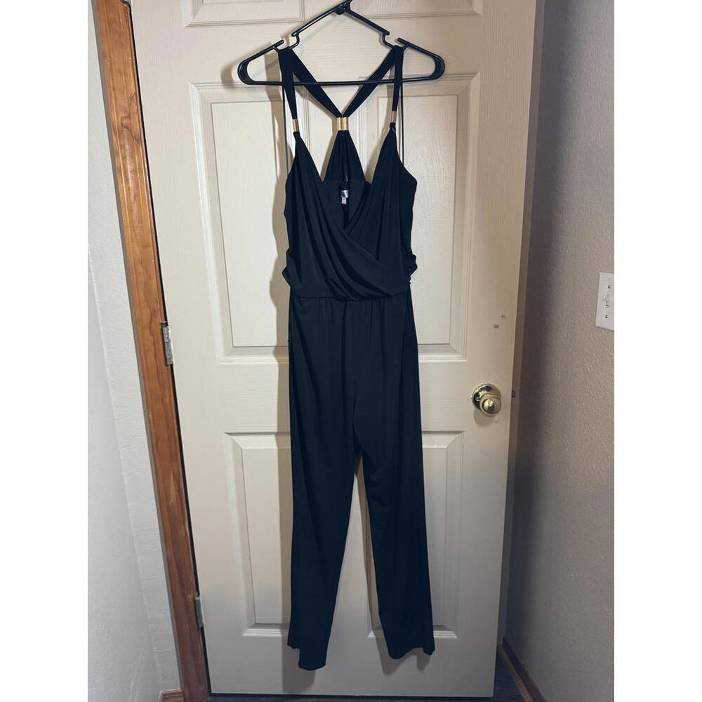 Stylish Black Jumpsuit by Jennifer Lopez - Medium